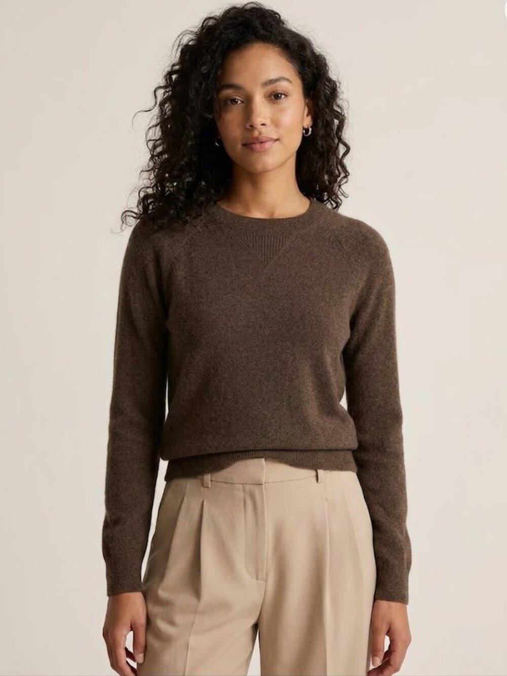 Quince Mongolian Shrunken Cashmere Sweatshirt